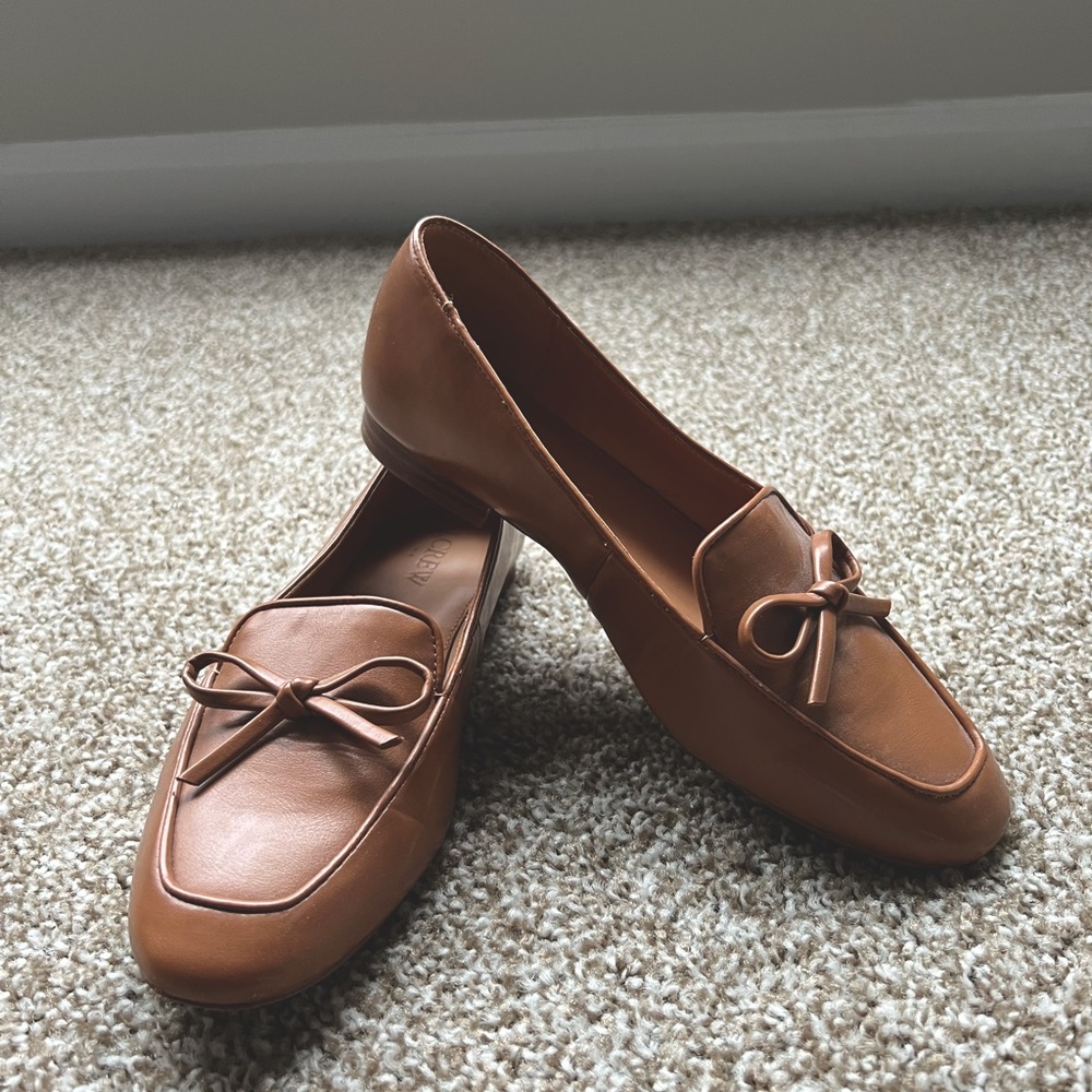 JCREW CHESTNUT LOAFERS